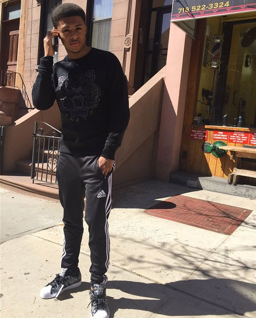Diggy Simmons wearing the adidas Superstar