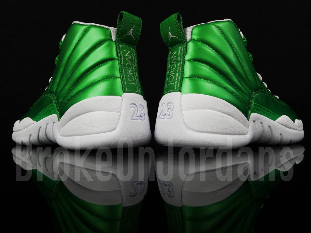 Air Jordan XII 12 Green White Sample (8)