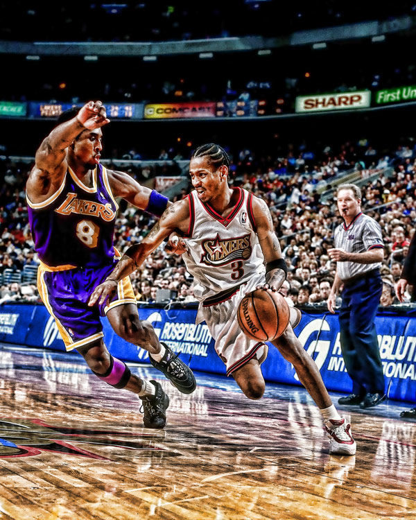 RareInk x NBA Photo Art // Allen Iverson