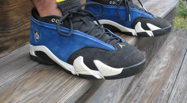 Sneakers8732 wearing the 'Laney' Air Jordan XIV 14 Low
