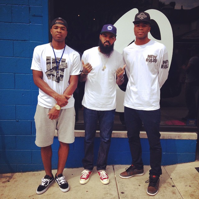 Stalley wearing Converse Chuck Taylor All Star Red