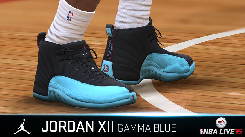 NBA Live 15 Sneakers: Air Jordan XII 12 Gamma Blue