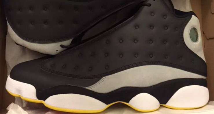 jordan 13 black white yellow