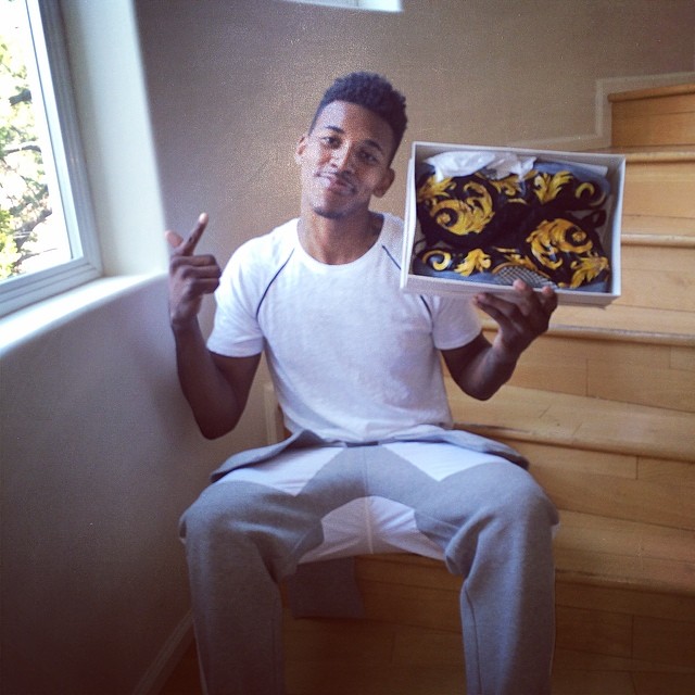 Nick Young Picks Up Supreme x Nike Air Foamposite One Black