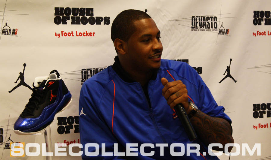 Carmelo Anthony Launches Jordan Melo M8 at House of Hoops Harlem 3