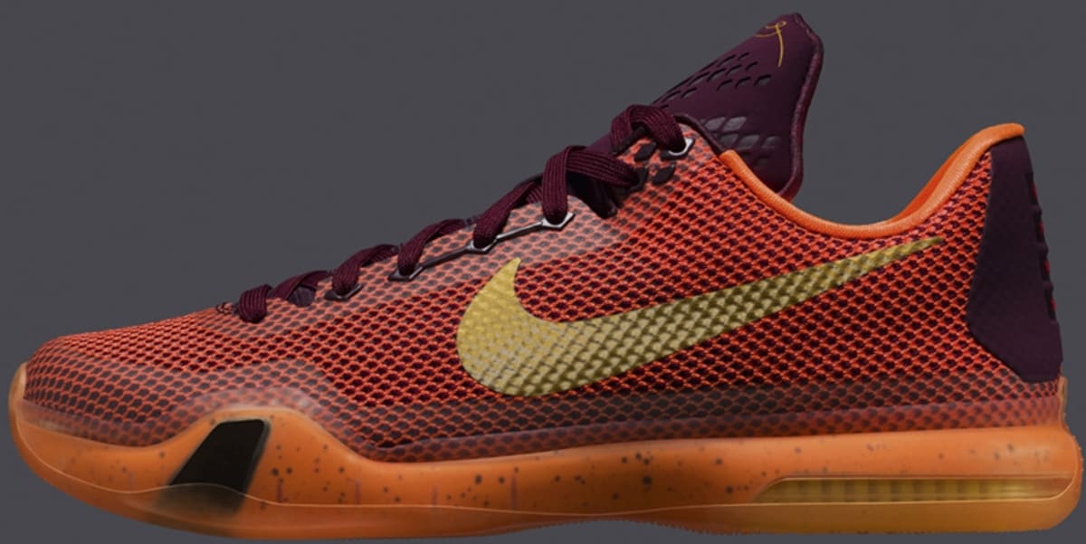 gold and red kobes