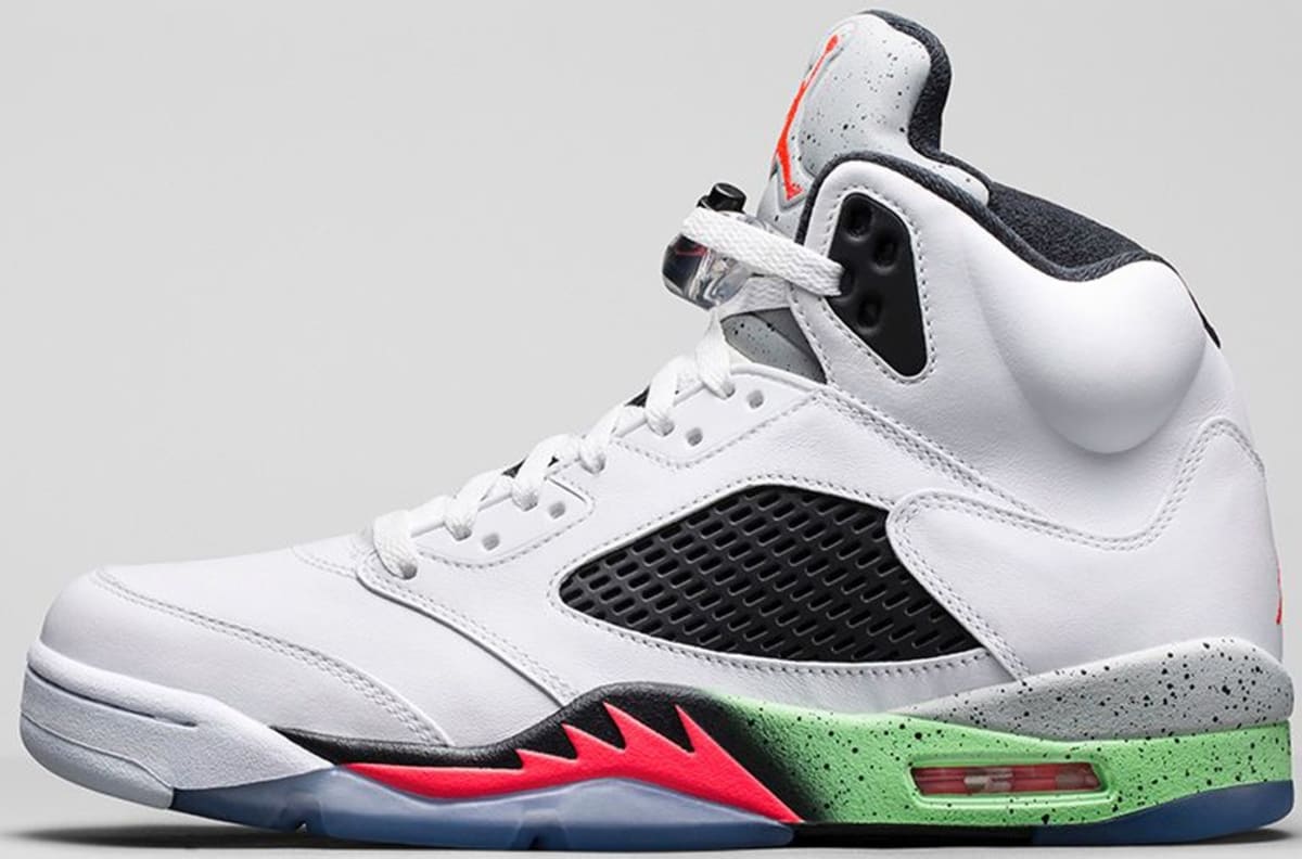 Black Label Price >> Air Jordan 5 Retro White/Infrared 23-Light Poison Green ... Black Label Price >> Air Jordan 5 Retro White/Infrared 23-Light Poison Green ...