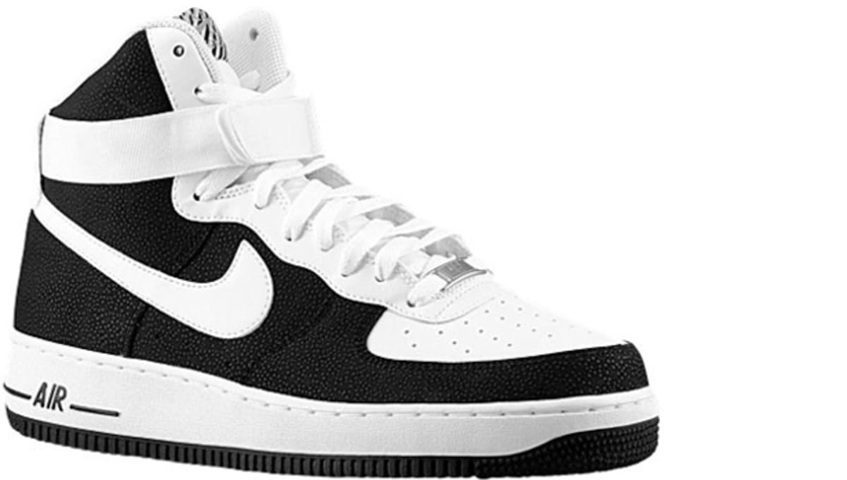 nike air force black with white sole