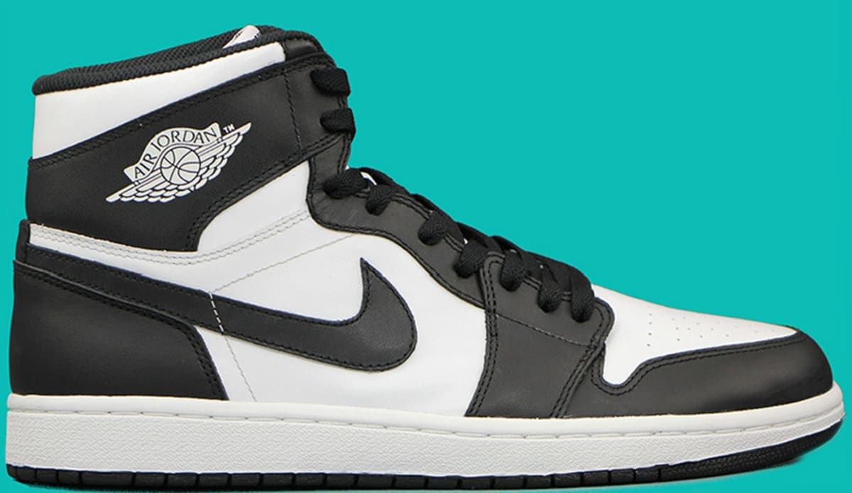 black and white glossy jordans