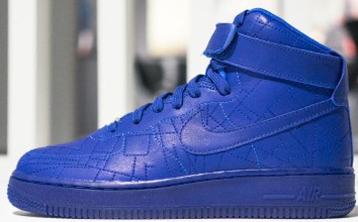 all blue air force ones high