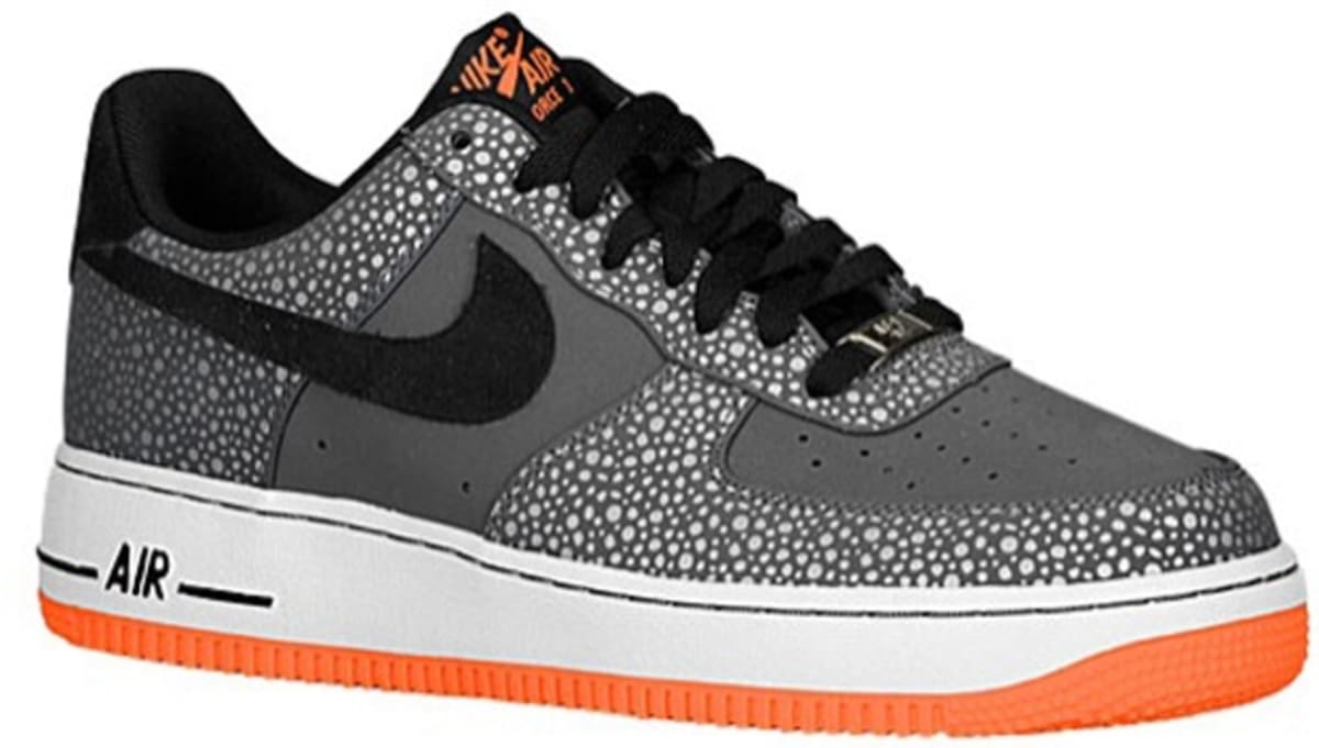 air force 1 black gray orange