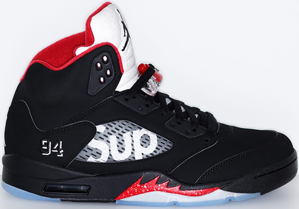 black white and red 5s