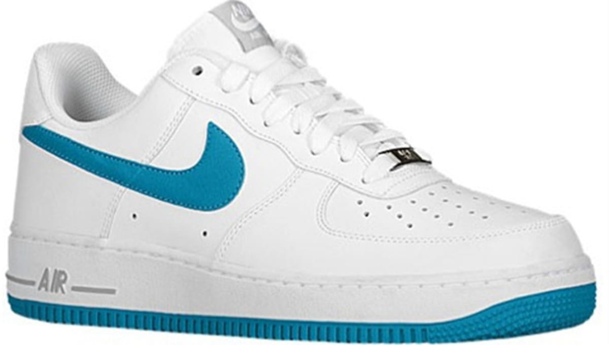 nike air force 1 with teal swoosh