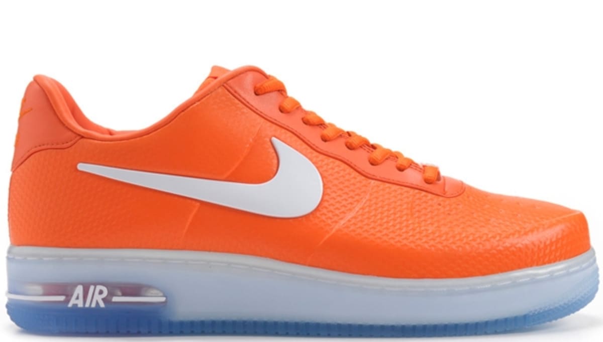 white and orange air force 1