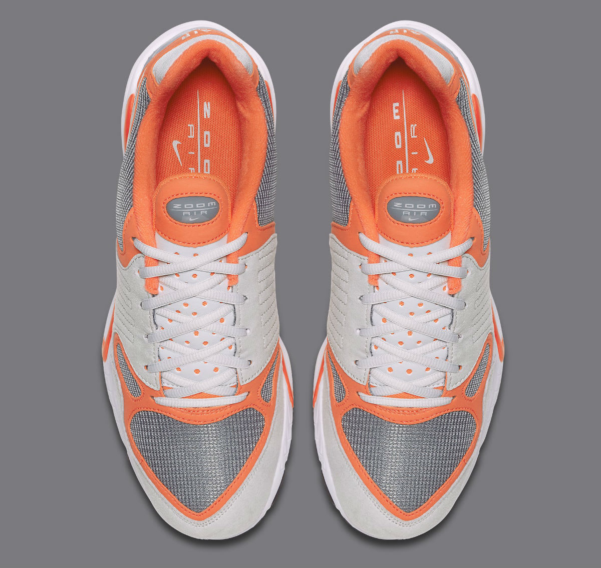nike zoom grey orange