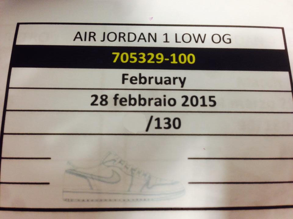 Air Jordan I 1 Retro Low OG White/Grey 705329-100