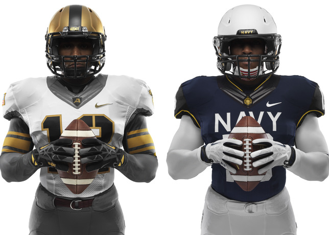 114th Army Navy Game Nike Uniforms front