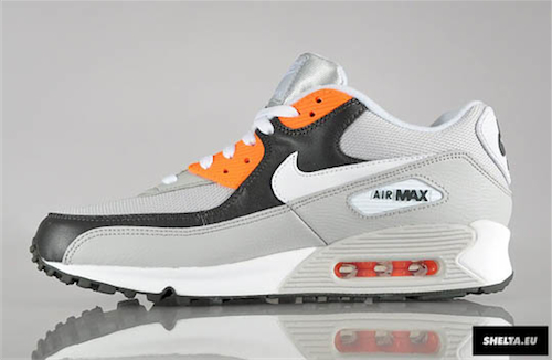 air max 90 orange and grey