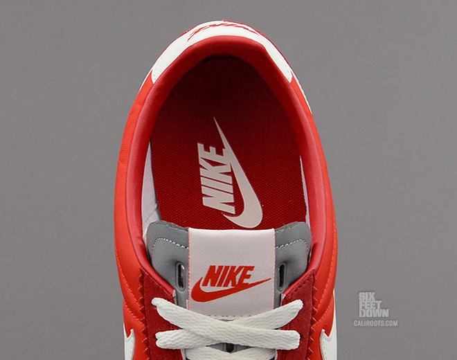 Nike Cortez NM QS in Chilling Red tongue