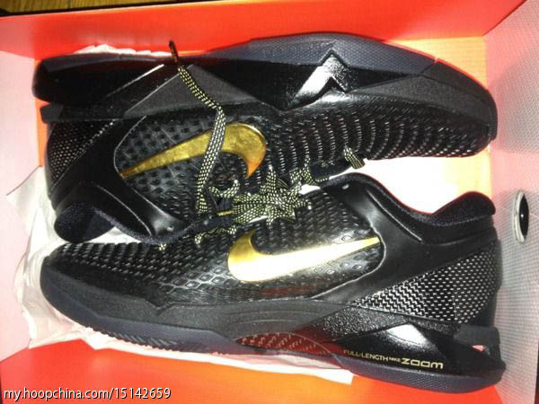 Nike Zoom Kobe VII Elite Black Metallic Gold Dark Grey 511371-001 (1)