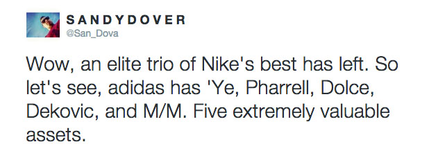 Twitter Reacts to Nike Designers Leaving for adidas (9)
