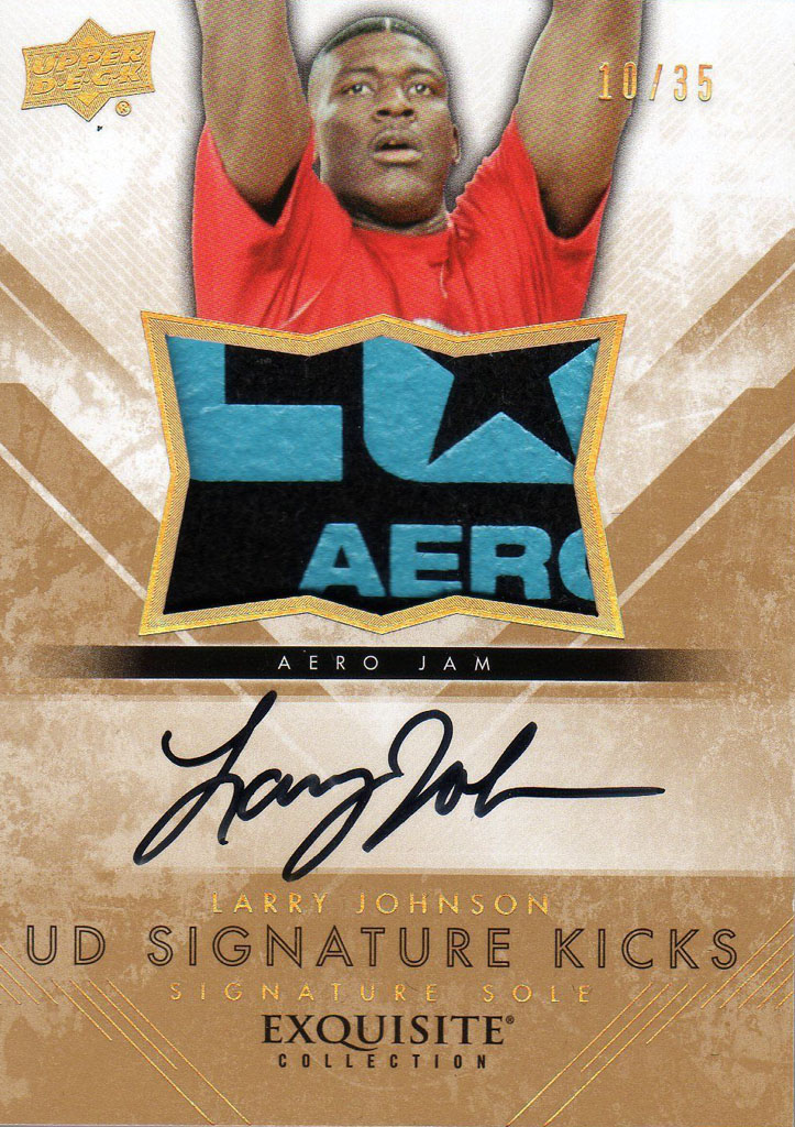 Upper Deck Exquisite Signature Kicks: Larry Johnson x Converse Aero Jam