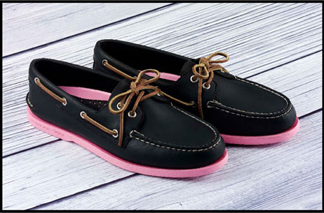 Sperry Top-Sider - Barney's Exclusives Black Pink