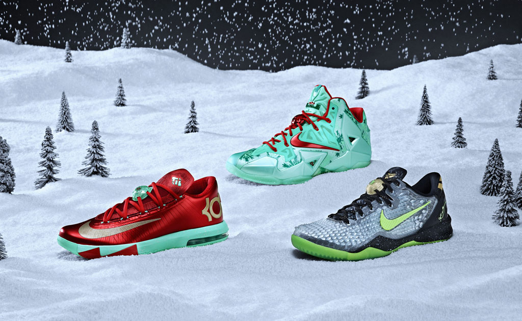 Nike Basketball 2013 Christmas Pack // LeBron 11, Kobe 8 System & KD 6 (1)