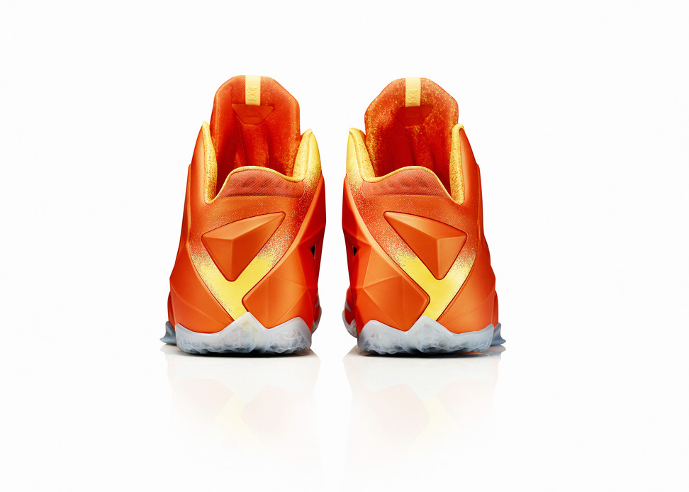 Nike LeBron 11 Forging Iron colorway heel