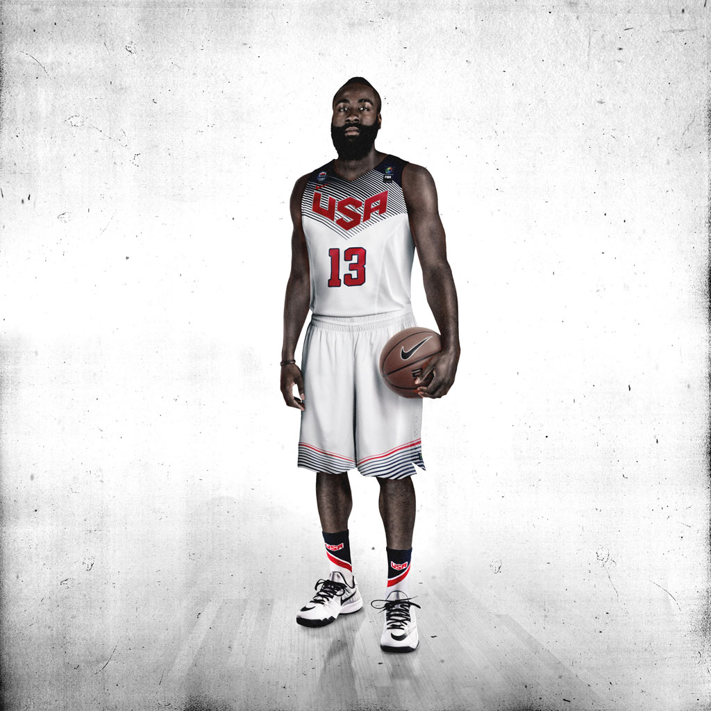 Nike Basketball Unveils 2014 USA Basketball Uniforms - James Harden (3)