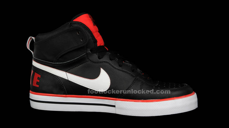 Nike Big Nike AC Foot Locker Exclusives Black White Red (4)