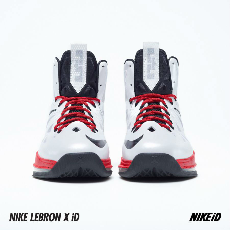 Nike LeBron X iD White Navy Red (4)