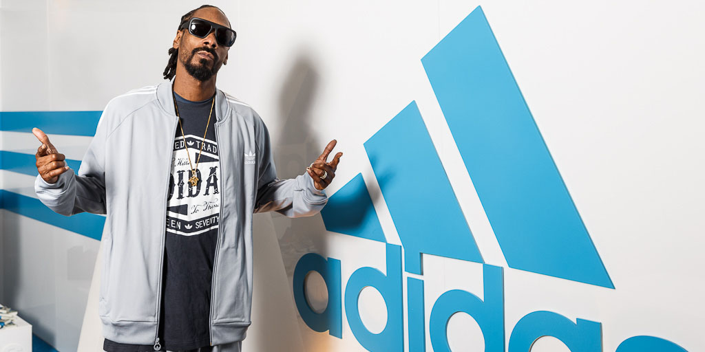New adidas Director of Football Development Snoop Dogg in Indy for the Combine