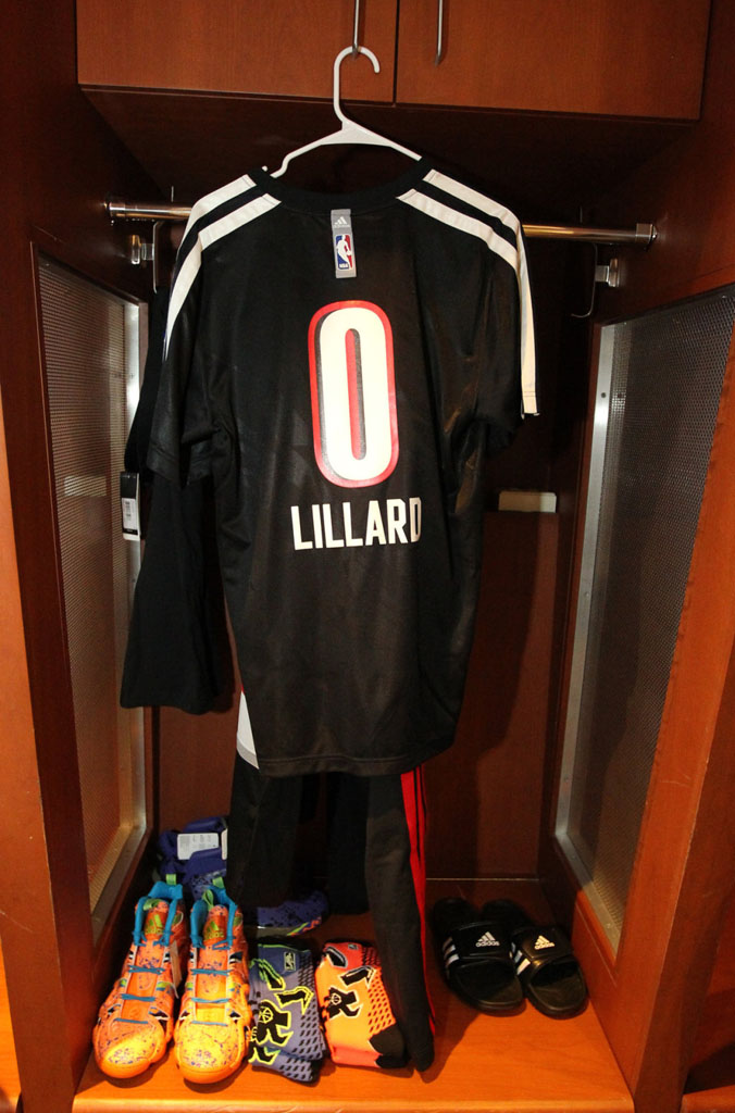 Damian Lillard's All-Star Locker