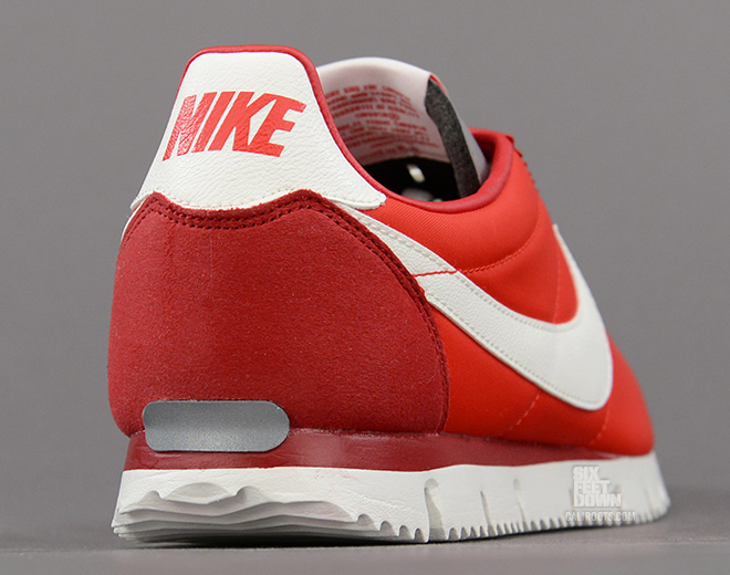 Nike Cortez NM QS in Chilling Red heel