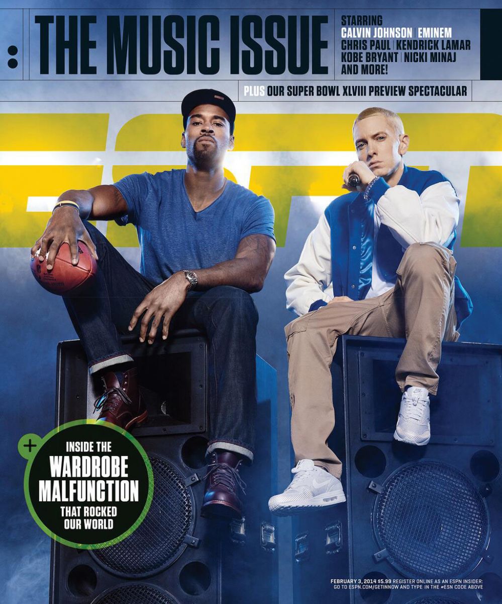 Calvin Johnson & Eminem Cover ESPN The Magazine