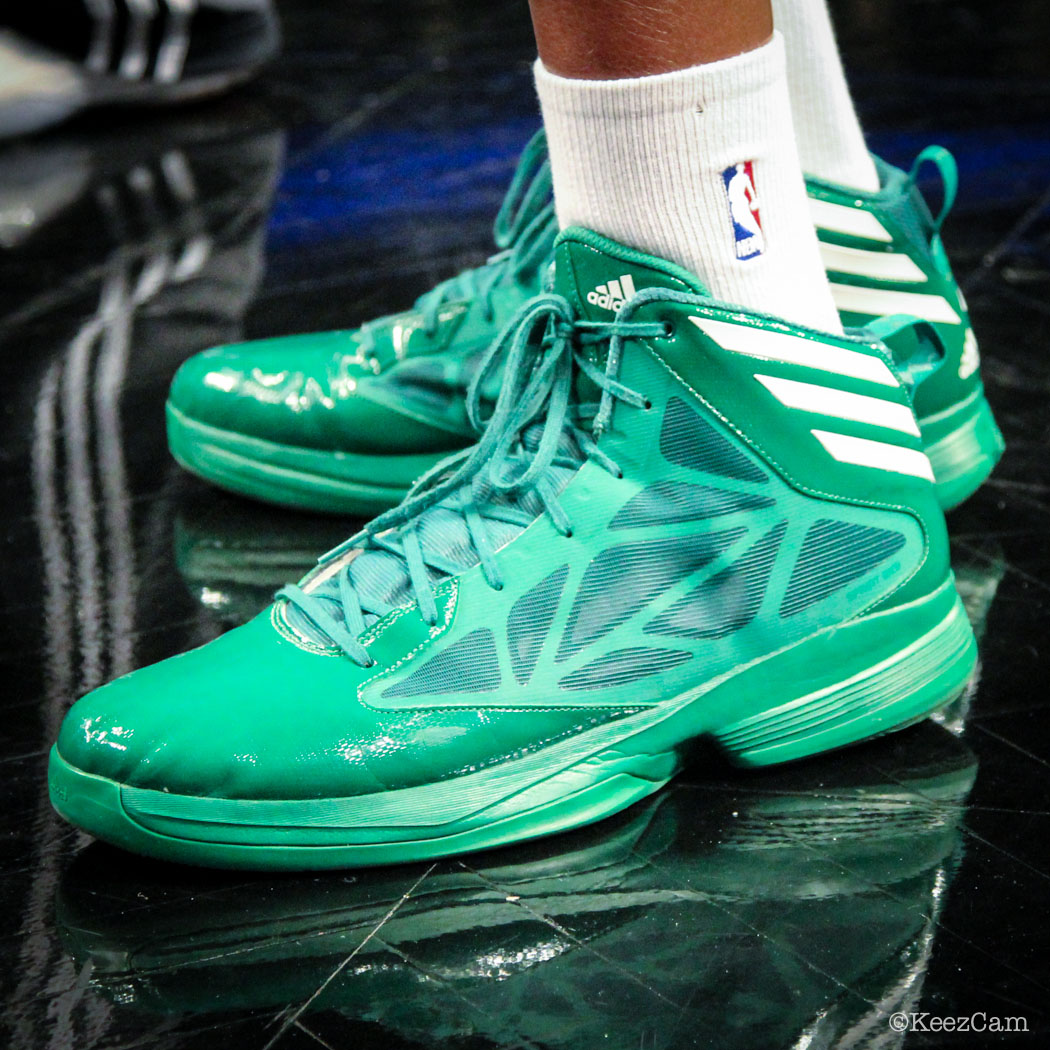 #SoleWatch // Up Close At Barclays for Nets vs Celtics - Walter McCarty wearing adidas Crazy Fast