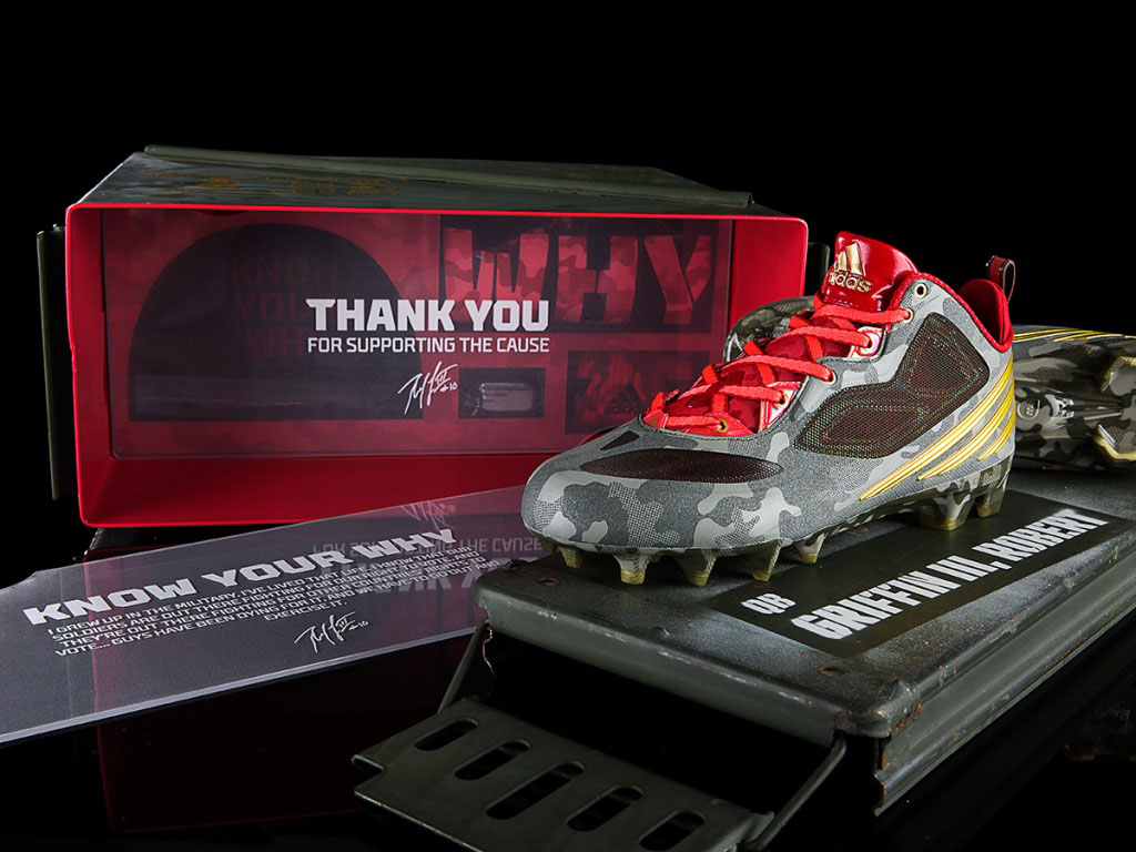 Robert Griffin III RG3 To Honor Military by Debuting First adidas Signature Cleat (2)