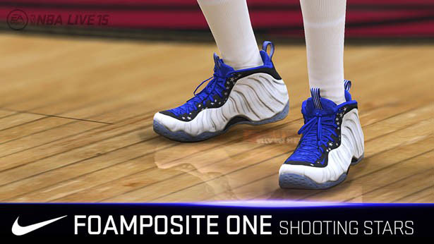 NBA Live '15 Sneaker Update: Nike Air Foamposite One Shooting Stars