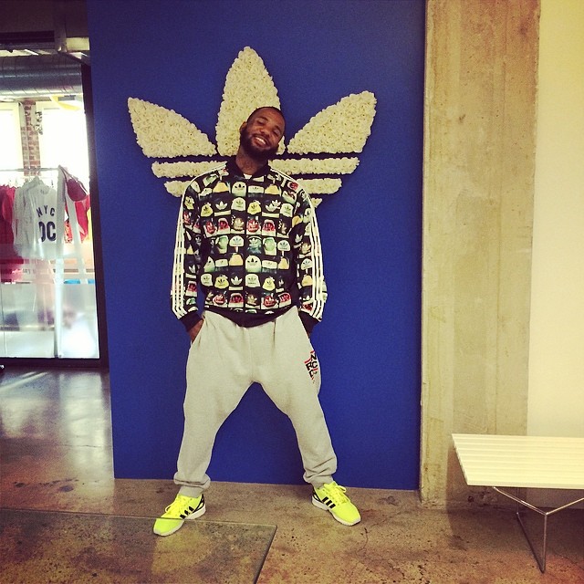 The Game wearing adidas ZX Flux