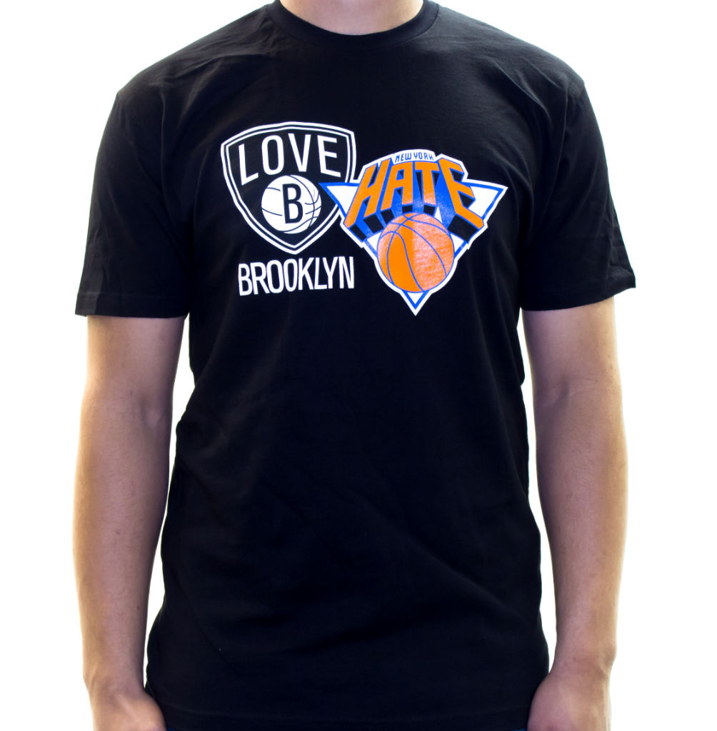 Where Brooklyn At Love/Hate Knicks Nets T-Shirt (4)