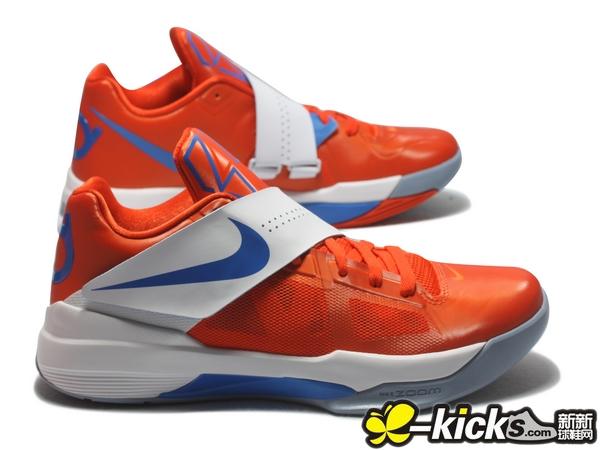 Nike Zoom KD IV Team Orange Photo Blue White 473679-800 (4)