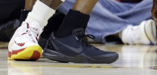 Kobe Bryant wearing Nike Kobe 8 System Blackout