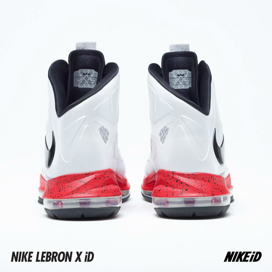 Nike LeBron X iD White Navy Red (5)