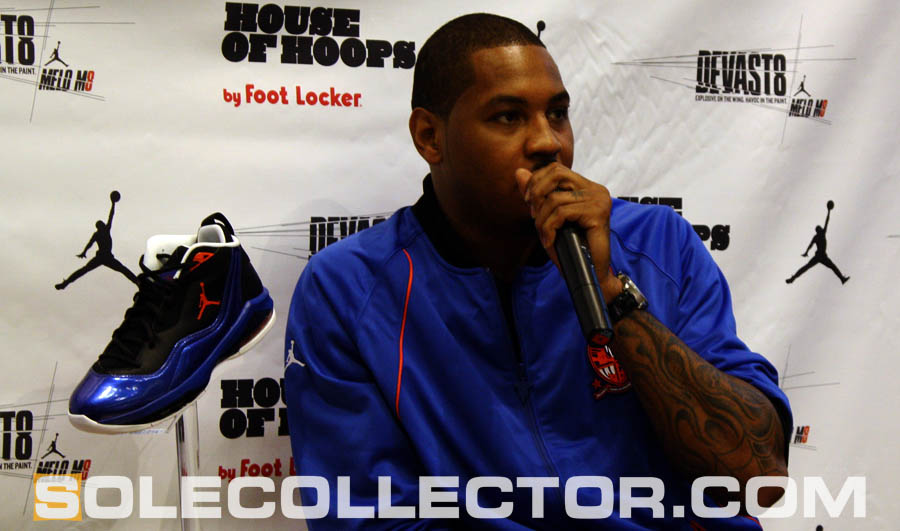 Carmelo Anthony Launches Jordan Melo M8 at House of Hoops Harlem 1