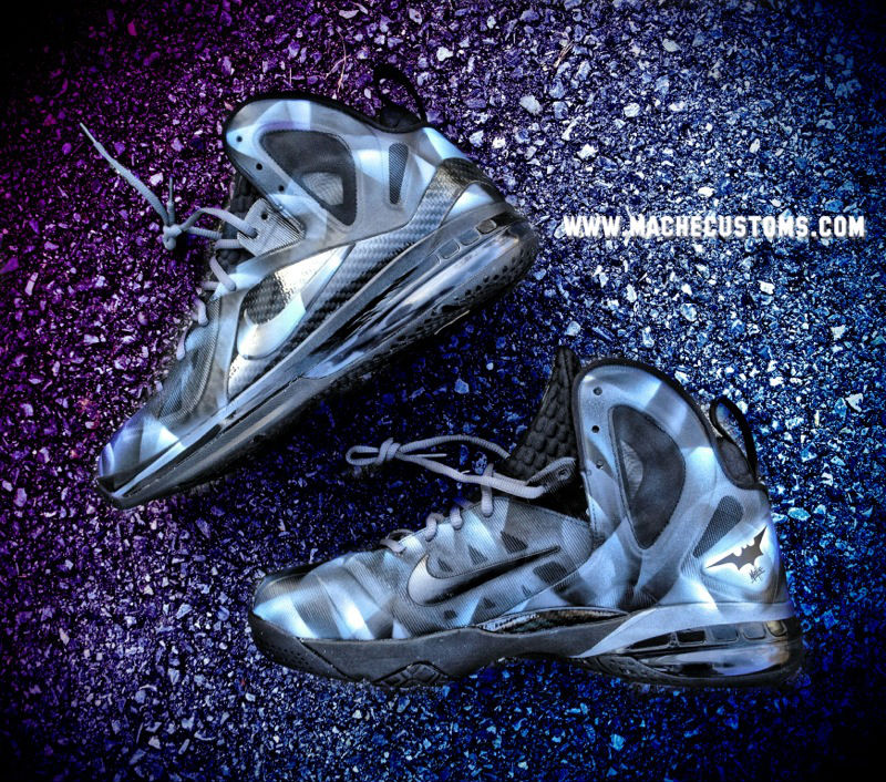Nike LeBron 9 P.S. Elite "Dark Knight" by Mache Custom Kicks (1)