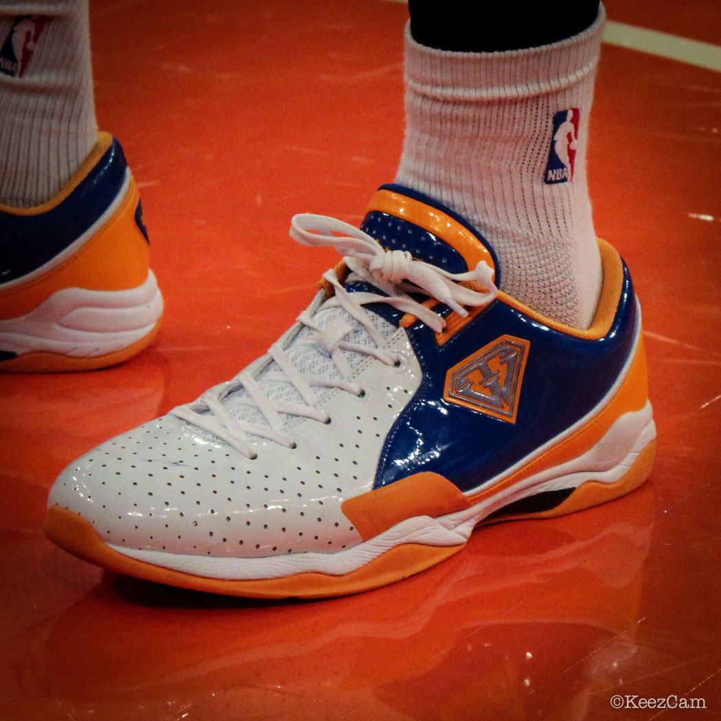 SoleWatch // Up Close At MSG for Pelicans vs Knicks - Metta World Peace wearing BALL'N Layup PE