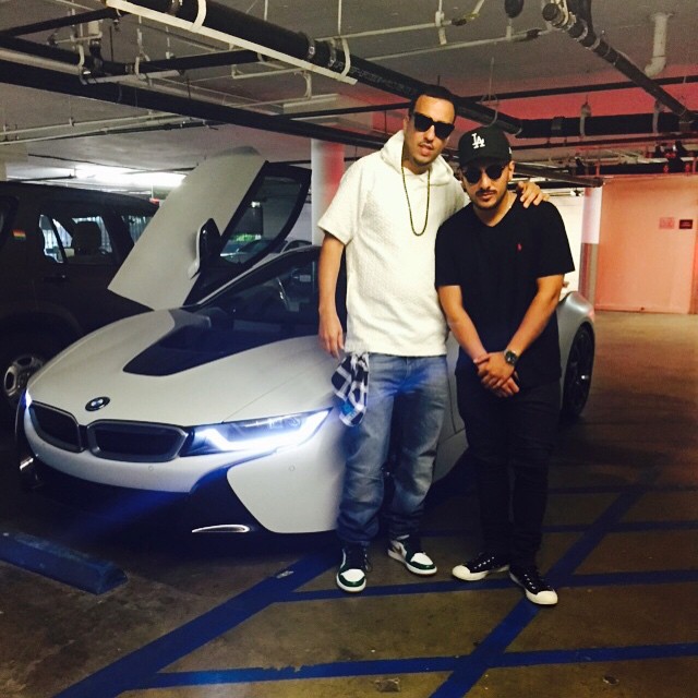 French Montana wearing the Air Jordan I 1