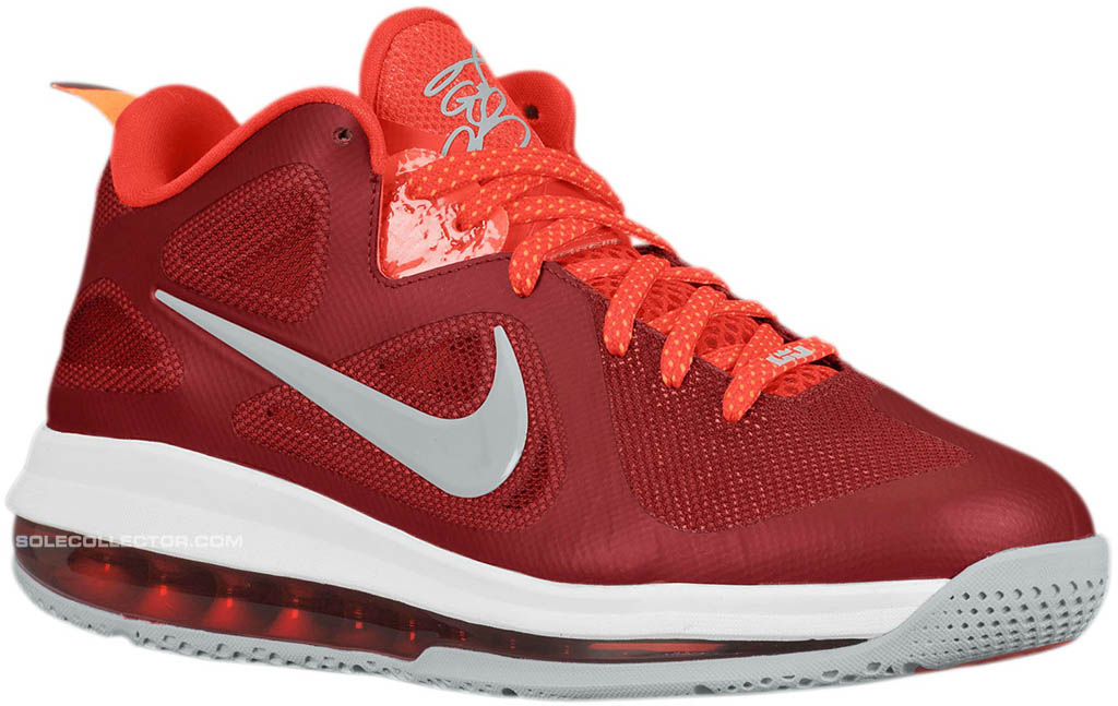 Nike LeBron 9 Low Team Red Challenge Red Wolf Grey 510811-600 (1)