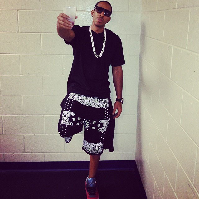 Ludacris wearing Air Jordan 3 Doernbecher